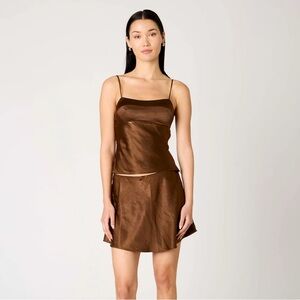 NIA Oriana silk skirt